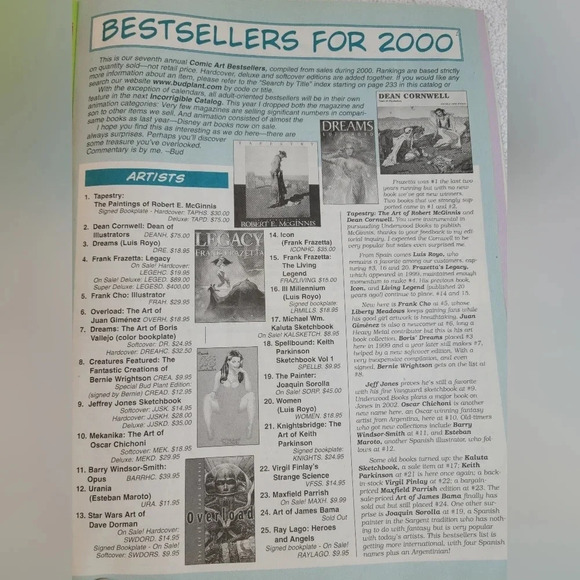 Bud Plant's Incredible Catalog Spring  2001 - Picture 2 of 11